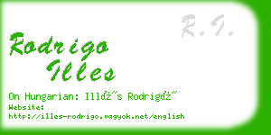 rodrigo illes business card